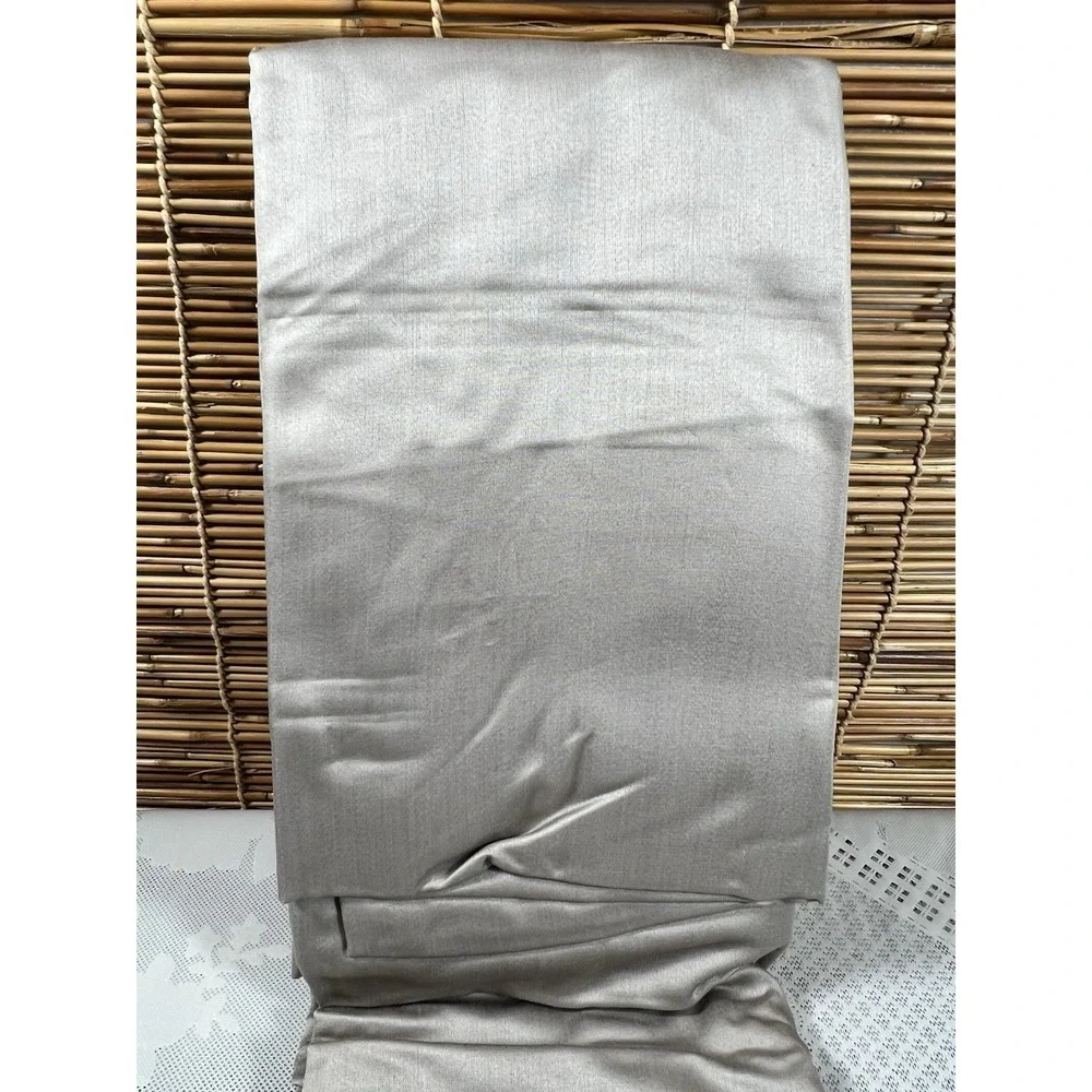Wamsutta Dream Zone 2 Pillowcases 1000 Thread Count Pima Cotton Grey Solid KING